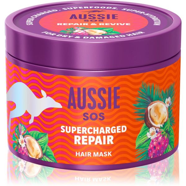 Aussie Aussie SOS Supercharged Repair маска за коса 500 мл.