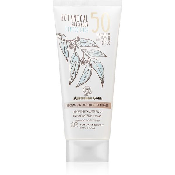 Australian Gold Australian Gold Botanical Tinted Face тониращ защитен крем SPF 50 Fair To Light 88 мл.