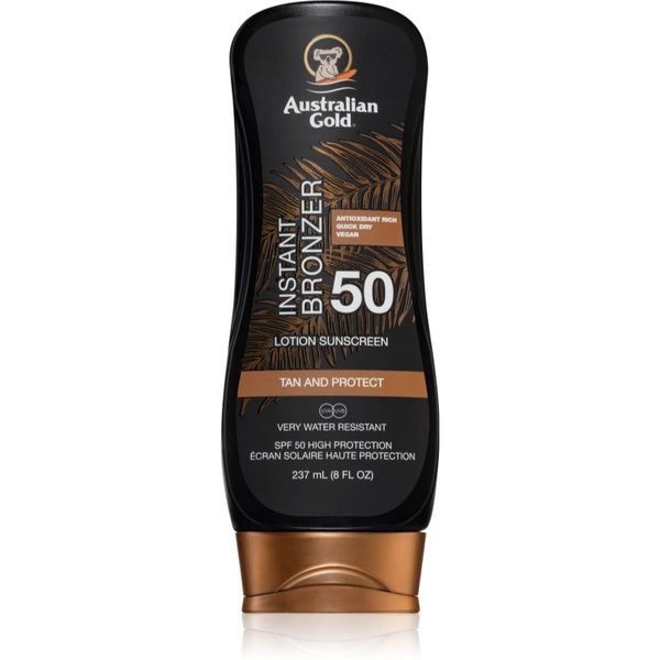 Australian Gold Australian Gold Lotion With Bronzer защитна грижа против слънчеви лъчи с бронзър SPF 50 237 мл.