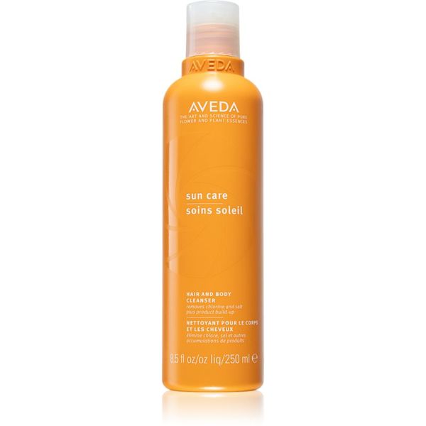 Aveda Aveda Sun Care Hair and Body Cleanser шампоан и душ гел 2 в 1 за коса увредена от слънце, хлор и солна вода 250 мл.