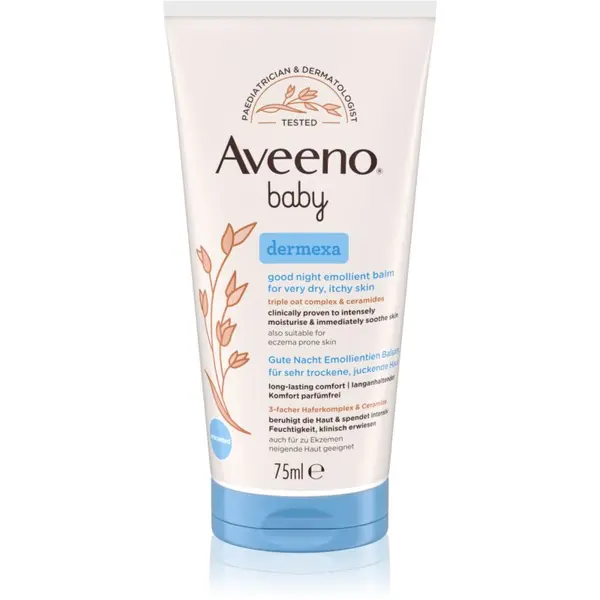 Aveeno Aveeno Baby Dermexa Емолиентен балсам за лека нощ 75 мл.