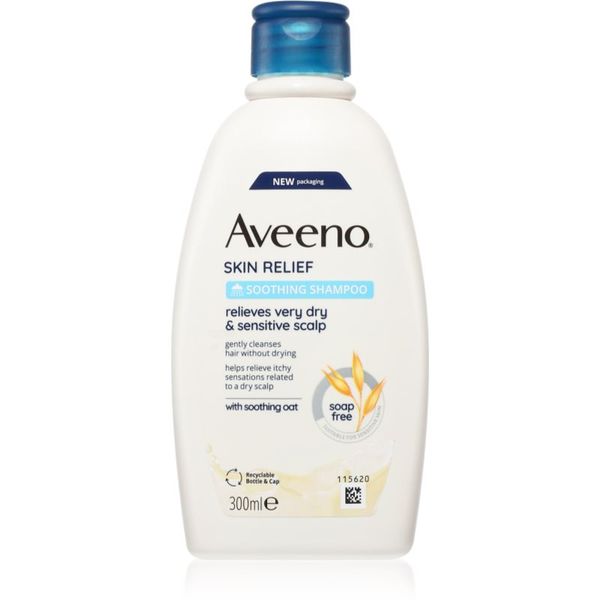 Aveeno Aveeno Skin Relief успокояващ шампоан за сух и чувствителен скалп 300 мл.
