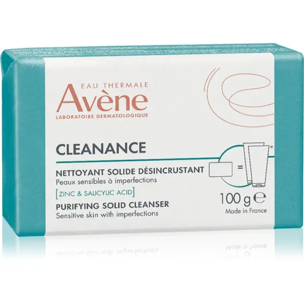 Avène Avène Cleanance Purifying Solid Cleanser дерматологично кубче за миене за мазна кожа склонна към акне 100 гр.