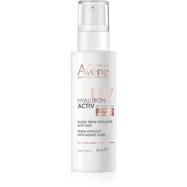 Avène Avène Hyaluron Activ UV Triple Efficacy Anti-Aging Fluid защитен флуид с хиалуронова киселина SPF 50 40 мл.