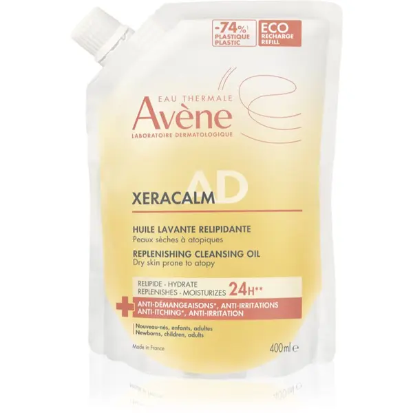 Avène Avène XeraCalm A.D. Lipid-Replenishing Cleansing Oil релипидиращо почистващо олио за суха и екзематична кожа 400 мл.
