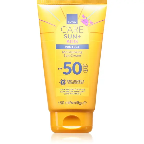 Avon Avon Care Sun + Kids хидратиращ слънцезащитен крем SPF 50 за деца 150 мл.