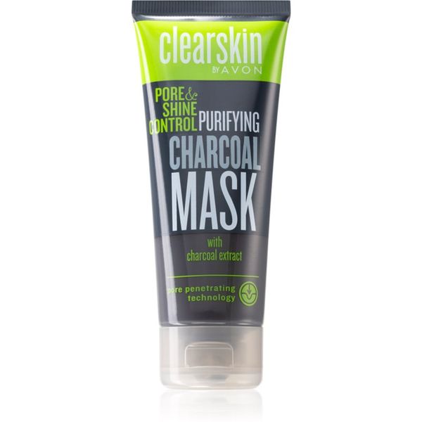 Avon Avon Clearskin Pore & Shine Control почистваща маска с активни въглища 75 мл.