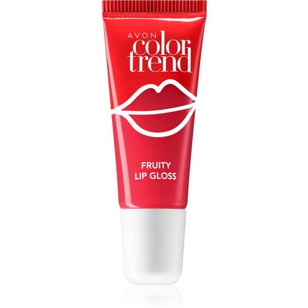 Avon Avon ColorTrend Fruity Lips гланц за устни с вкус цвят Strawberry 10 мл.