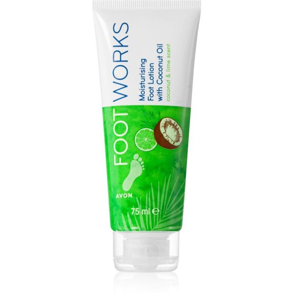 Avon Avon Foot Works Coconut Oil хидратиращо мляко за крака 75 мл.