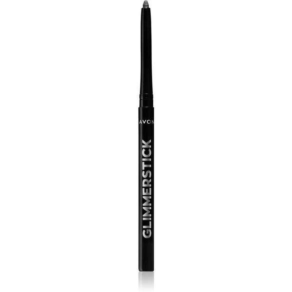 Avon Avon Glimmerstick молив за очи с интензивен цвят цвят Blackest Black 0,28 гр.