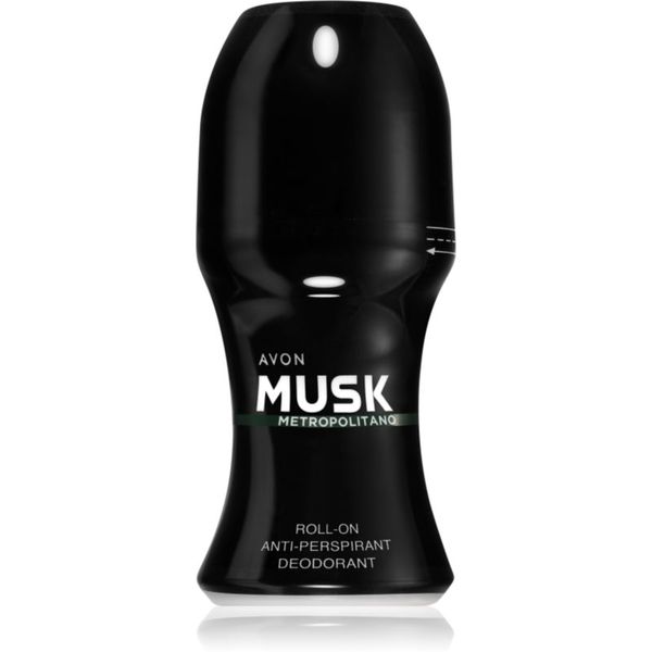Avon Avon Musk+ Metropolitano дезодорант антиперспирант рол-он за мъже 50 мл.