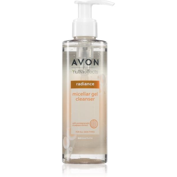 Avon Avon Nutra Effects Radiance мицеларен почистващ гел за озаряване на лицето 195 мл.