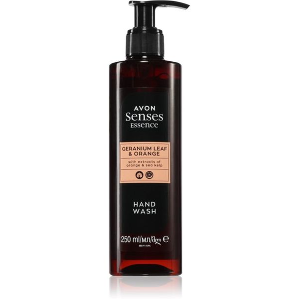Avon Avon Senses Essence Geranium Leaf & Orange освежаващ течен сапун с хидратиращ ефект 250 мл.