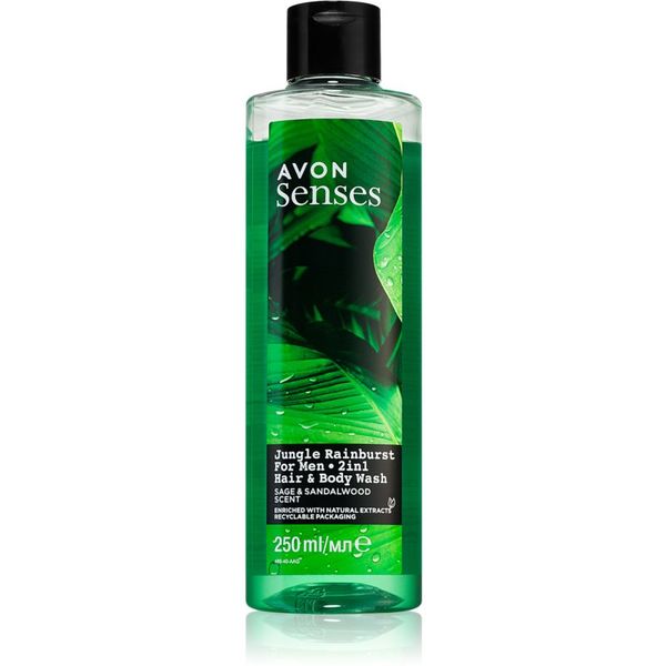 Avon Avon Senses Jungle Rainburst душ гел и шампоан 2 в 1 250 мл.
