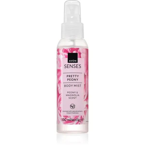Avon Avon Senses Pretty Peony & Magnolia освежаващ спрей за тяло 100 мл.