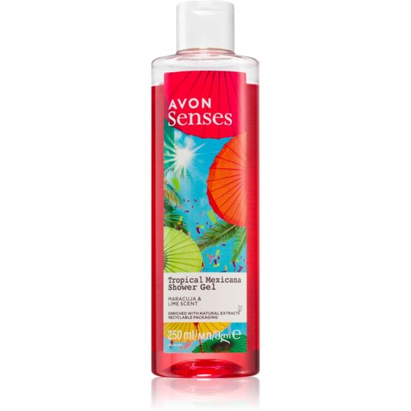 Avon Avon Senses Tropical Mexicana освежаващ душ гел 250 мл.