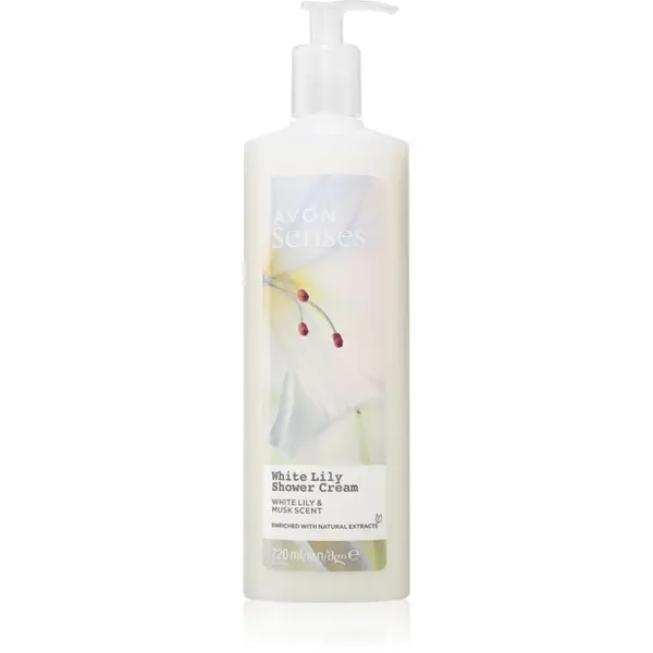Avon Avon Senses White Lily & Musk енергизиращ душ крем 720 мл.