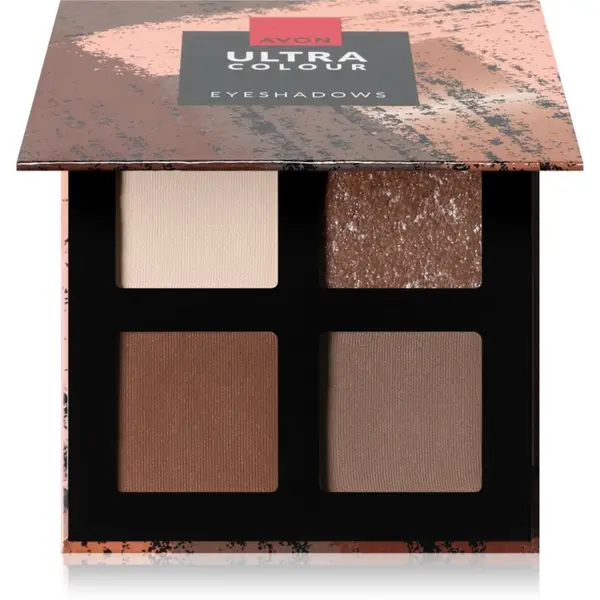 Avon Avon Ultra Quatro палитра сенки за очи цвят Natural 2.8 гр.