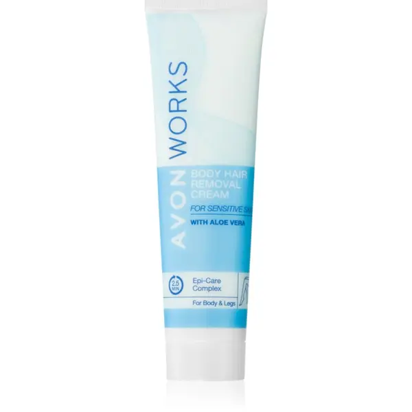 Avon Avon Works Aloe Vera крем за депилация за чувствителна кожа 100 мл.