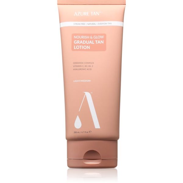 Azure Tan Azure Tan Nourish & Glow автобронзант за тяло цвят Light/Medium 200 мл.