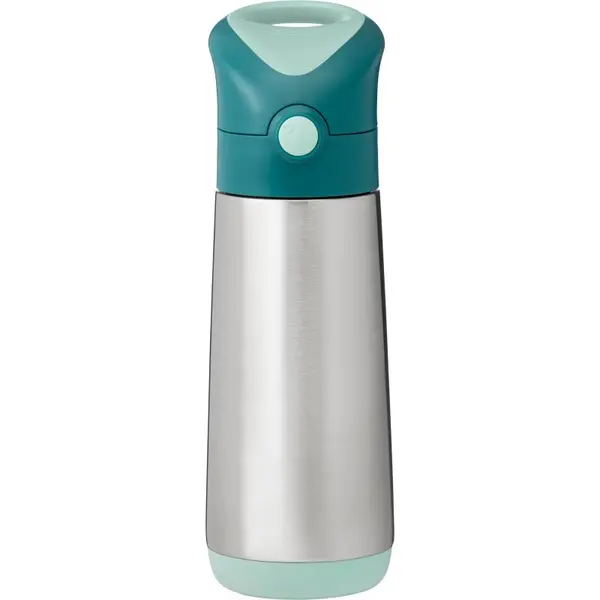 B.Box b.box Insulated Drink Bottle термос със сламка Emerald Forest 500 мл.