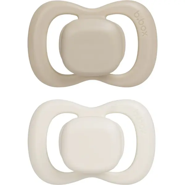 B.Box B.Box Natural Rubber 0-6m биберон Vanilla/Latte 2 бр.