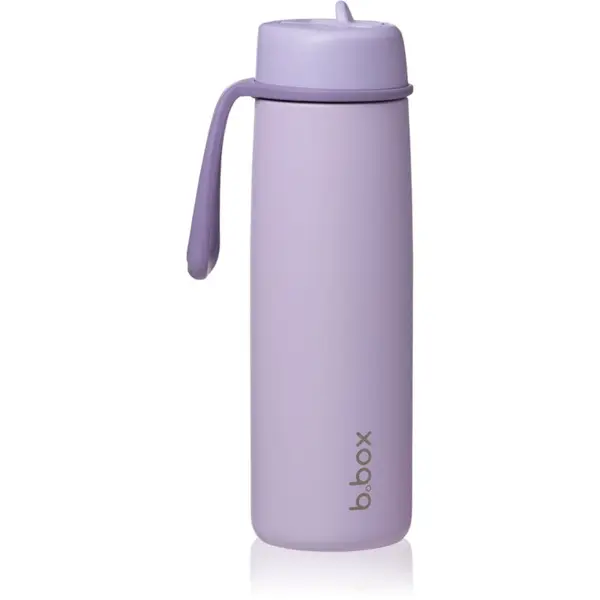 B.Box B.Box Stainless Steel Thermos Bottle термобутилка със сламка Lilac Love 690 мл.