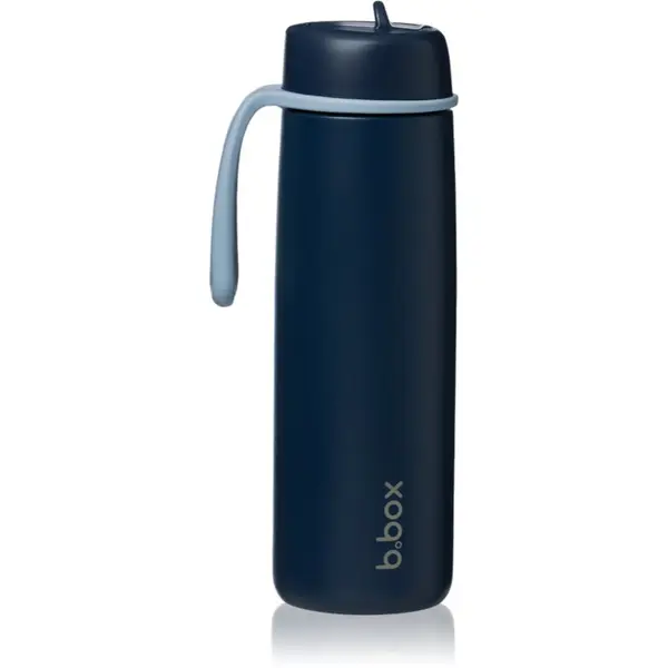 B.Box b.box Stainless Steel Thermos Bottle термобутилка със сламка Midnight 1 бр.