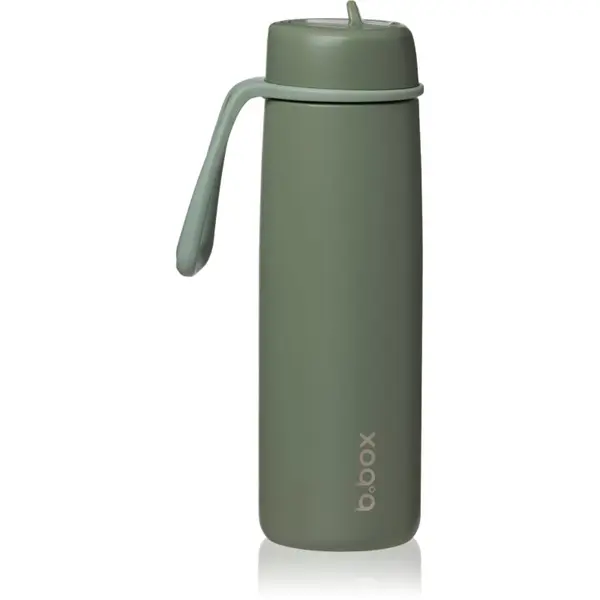 B.Box B.Box Stainless Steel Thermos Bottle термобутилка със сламка Olive 690 мл.