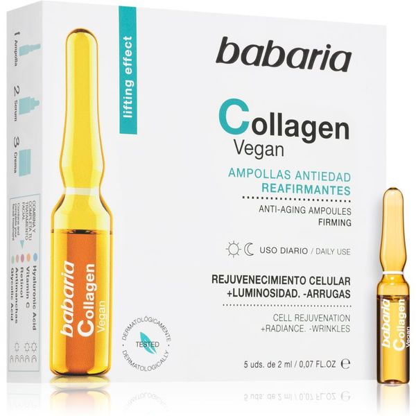 Babaria Babaria Collagen концентриран серум против признаците на стареене на кожата в ампули 5x2 мл.