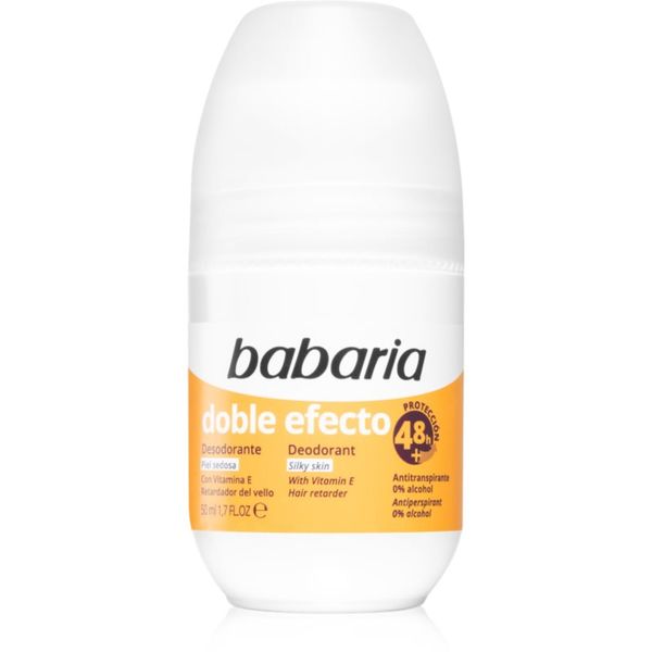 Babaria Babaria Deodorant Double Effect рол- он против изпотяване за забавяне растежа на космите 50 мл.