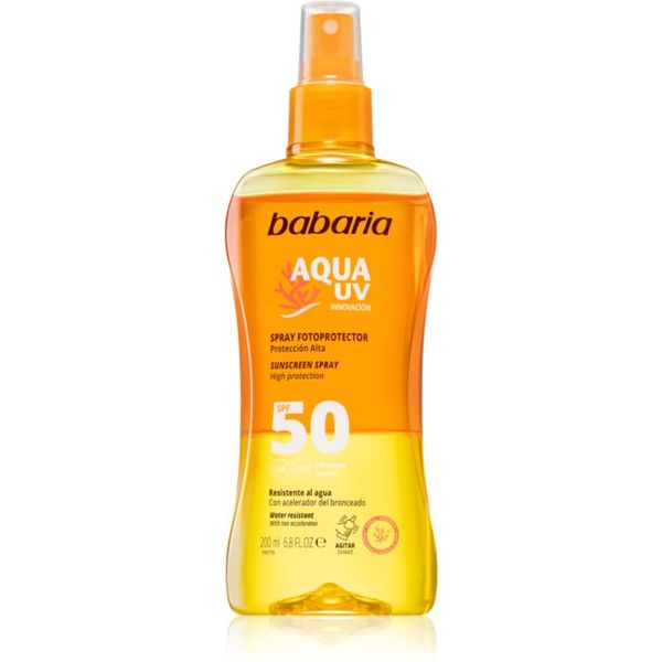 Babaria Babaria Sun Aqua UV слънцезащитен спрей SPF 50 200 мл.