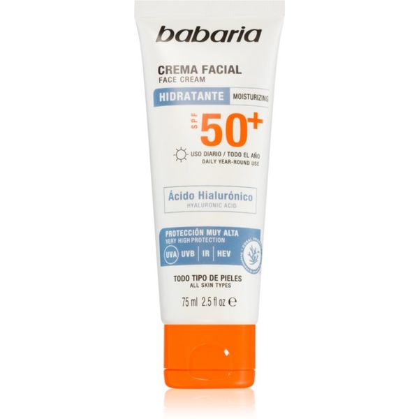 Babaria Babaria Sun Face водоустойчив крем за лице за изкуствен тен SPF 50+ 75 мл.