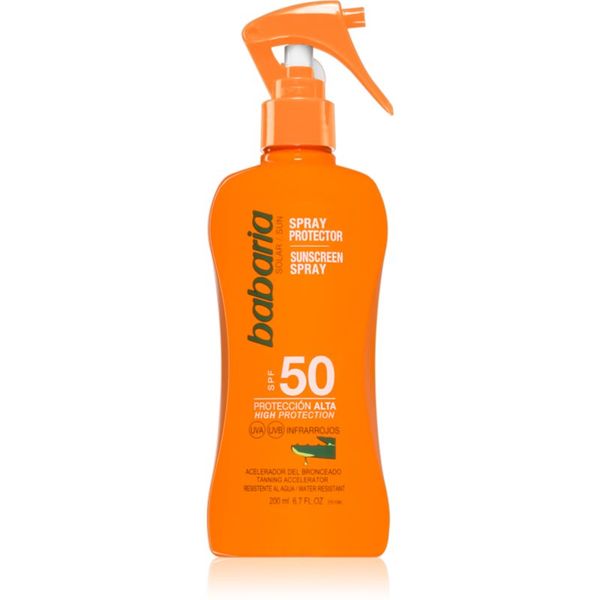 Babaria Babaria Sun Protective слънцезащитен спрей SPF 50 водоустойчив 200 мл.