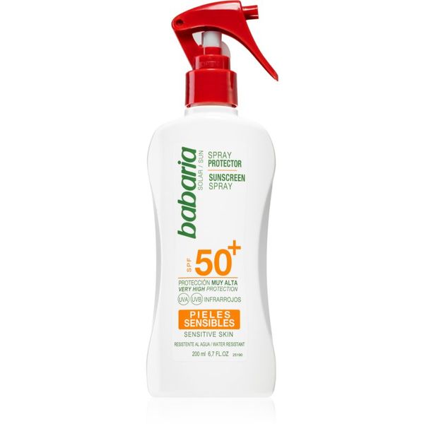 Babaria Babaria Sun Sensitive слънцезащитен спрей за чувствителна кожа SPF 50+ 200 мл.