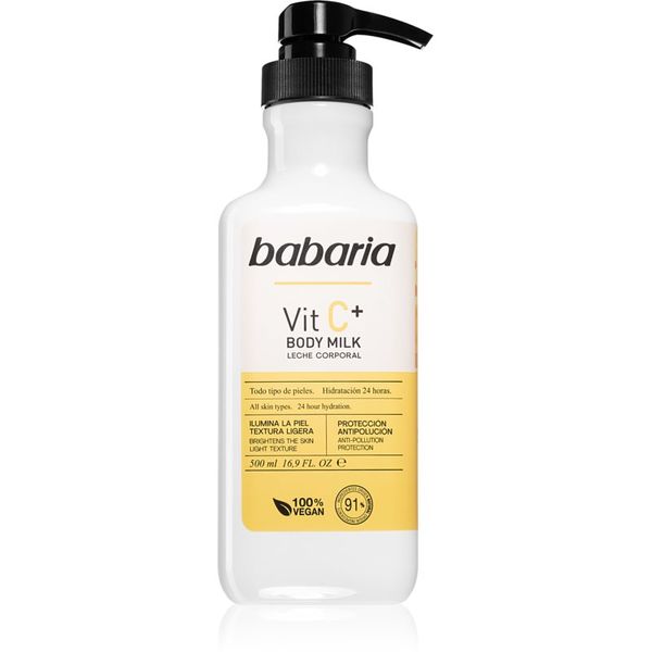 Babaria Babaria Vitamin C хидратиращо мляко за тяло за всички видове кожа 500 мл.