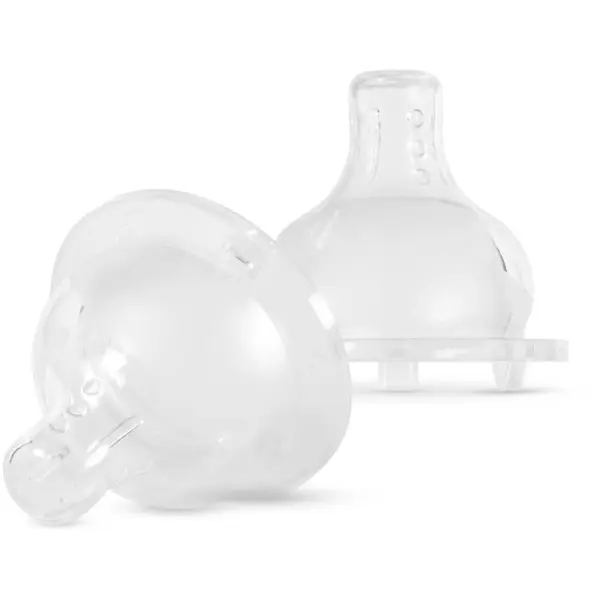 Baboo Baboo Liquid Silicone Teat Fast Flow биберон за шише 6m+ 2 бр.