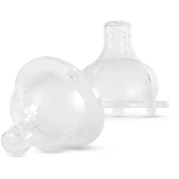 Baboo Baboo Premium Silicone Teat Medium Flow биберон за шише 3m+ 2 бр.