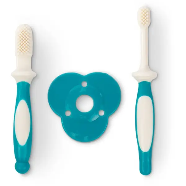 Baboo Baboo Toothbrush Set Комплект за дентална грижа за бебета 6-12 m 2 бр.