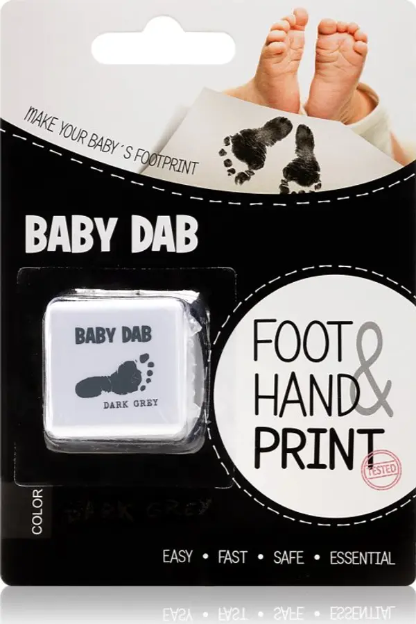 Baby Dab Baby Dab Foot & Hand Print Grey боя за детски печати 1 бр.