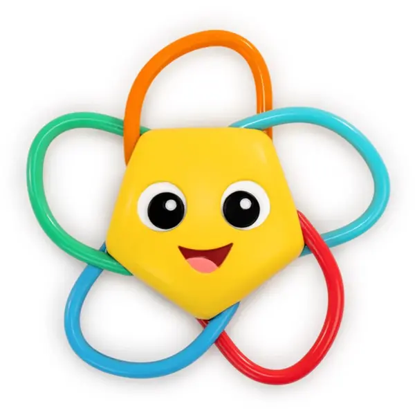 Baby Einstein Baby Einstein Soothing Star Teether & Rattle Toy гризалка с дрънкалка 0 m+ 1 бр.
