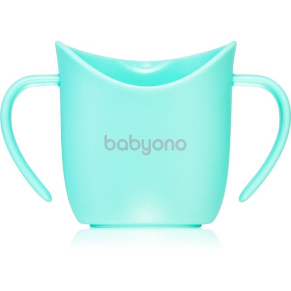 BabyOno BabyOno Be Active Ergonomic Training Cup преходна чаша с дръжки Mint 6 m+ 120 мл.