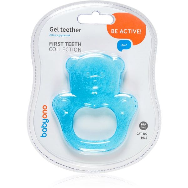 BabyOno BabyOno Be Active Gel Teether гризалка Blue Bear 1 бр.