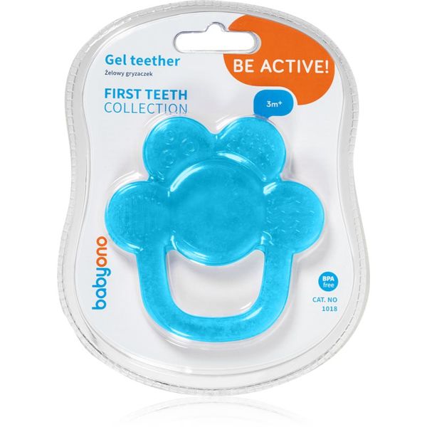 BabyOno BabyOno Be Active Gel Teether гризалка Flower Blue 1 бр.