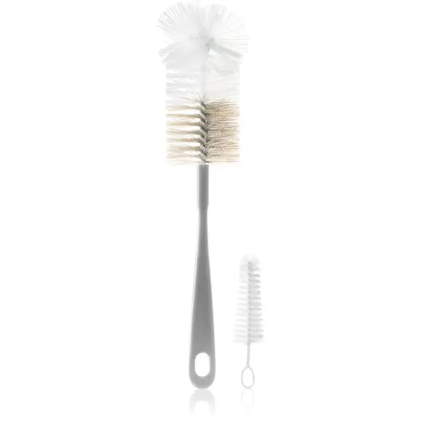 BabyOno BabyOno Bottle Brush Bottle Brush четка за почистване на шишета и биберони Grey 2 бр.