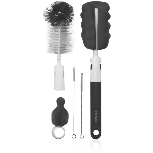 BabyOno BabyOno Brush Set четка за почистване на шишета и биберони Grey 1 бр.