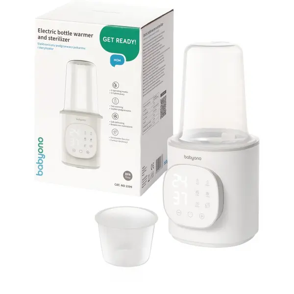 BabyOno BabyOno Electric Bottle Warmer and Sterilizer Многофункционален нагревател за бебешки бутилки 1 бр.