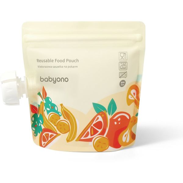 BabyOno BabyOno Get Ready Reusable Food Pouch детски храни в пауч опаковка 5x150 мл.