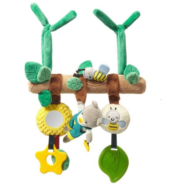 BabyOno BabyOno Have Fun Educational Toy контрастна играчка за окачане Gardener Teddy 1 бр.