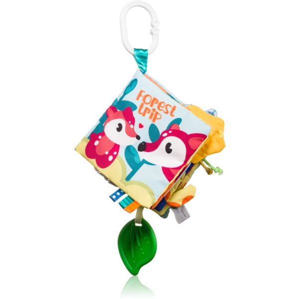 BabyOno BabyOno Have Fun Sensory Book контрастна образователна книжка с гризалка Forest Trip 1 бр.